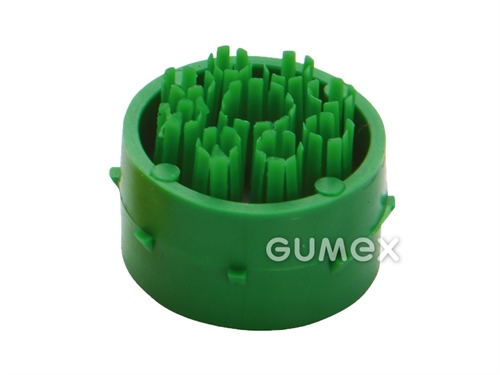 Kartáček RINGO pro zasunutí do rohože OCTOMAT, tloušťka 23mm, 47°ShD, hustota 919 kg/m3, LDPE, -35°C/+45°C, zelený